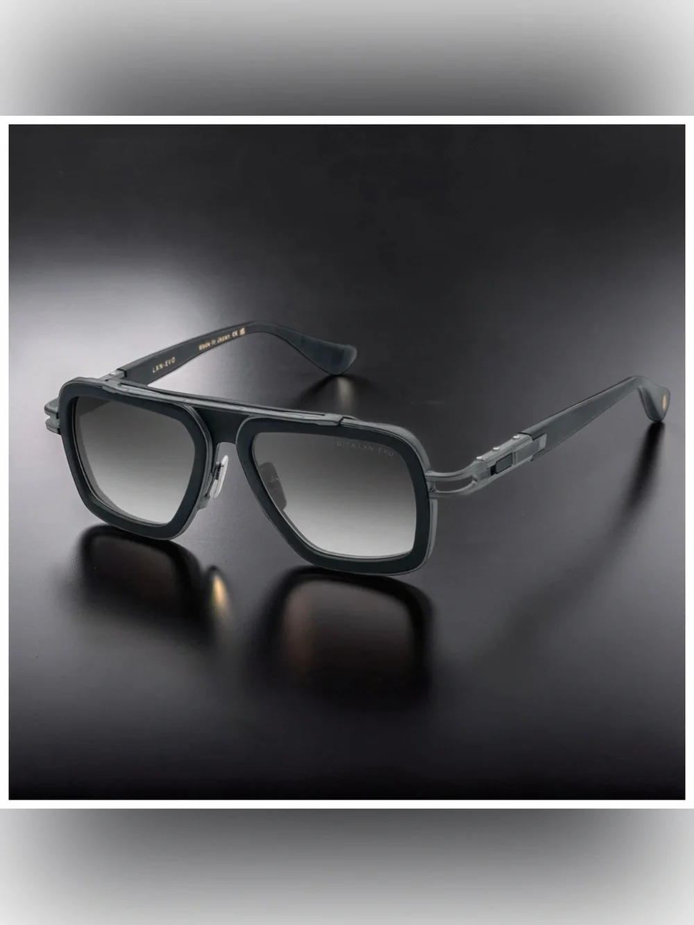 DITA LXN-EVO | Matte Black - Black Iron w/Dark Grey to Clear Gradient Lenses